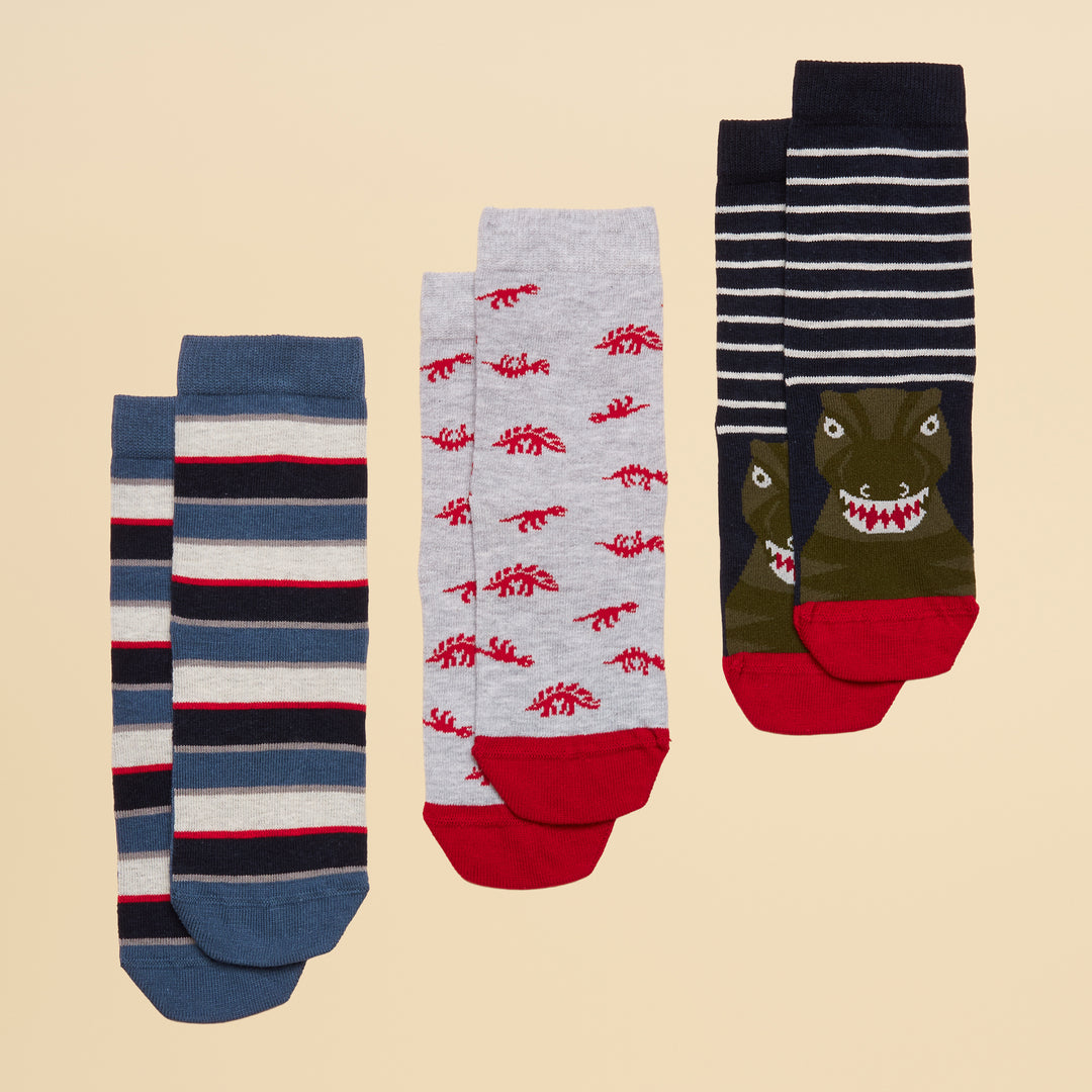 Joules Boys Neat Feet 3 Pack Socks