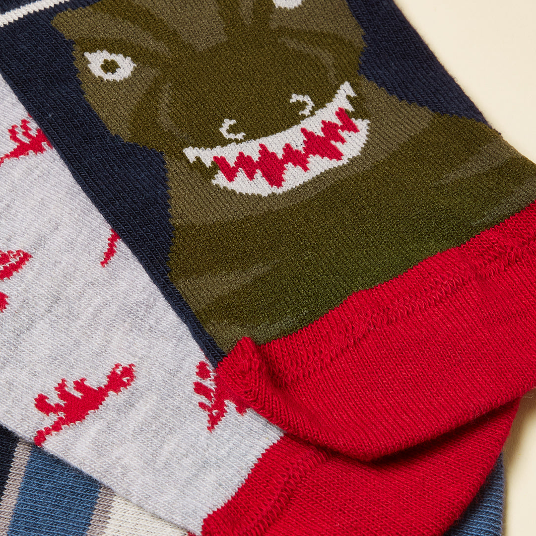 Joules Boys Neat Feet 3 Pack Socks
