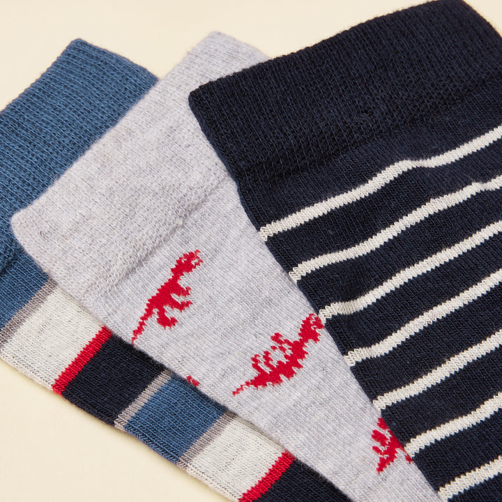 Joules Boys Neat Feet 3 Pack Socks