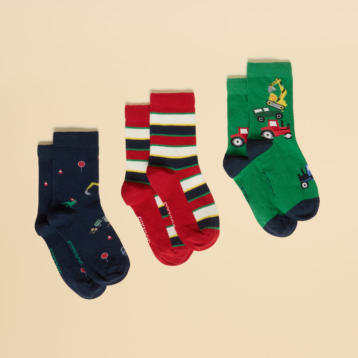 Joules Boys Neat Feet 3 Pack Socks