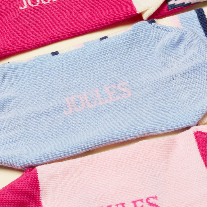 Joules Girls Neat Feet 3 Pack Socks