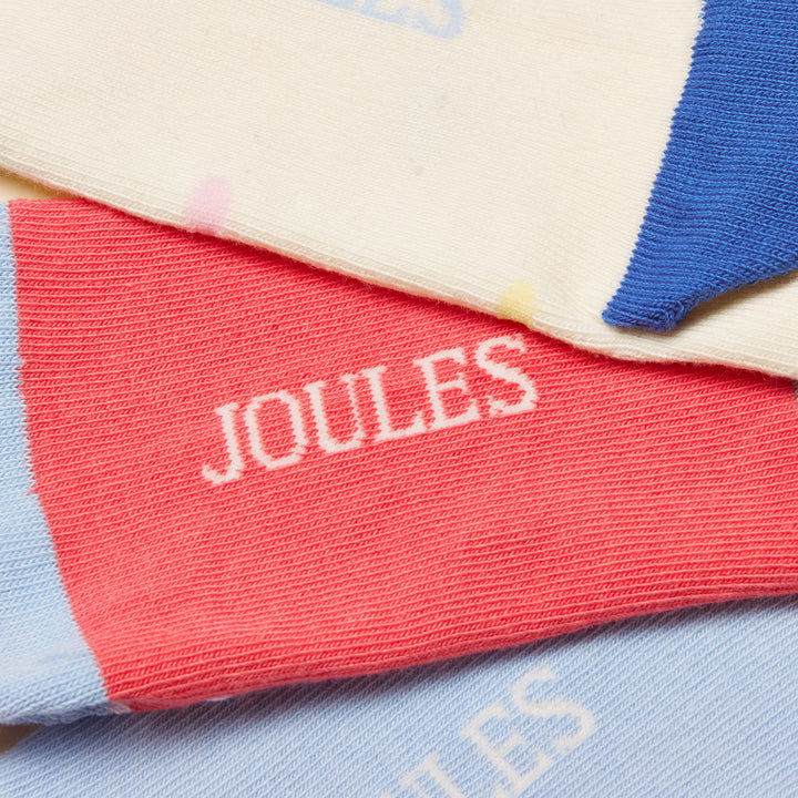 Joules Girls Neat Feet 3 Pack Socks