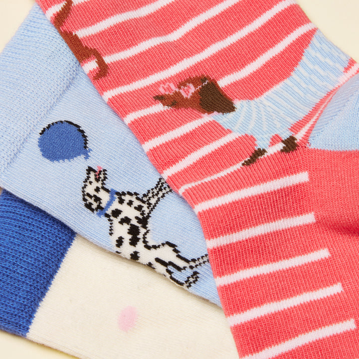 Joules Girls Neat Feet 3 Pack Socks