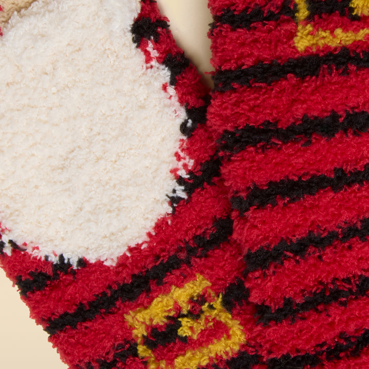 Joules Girls Fluffy Santa Socks