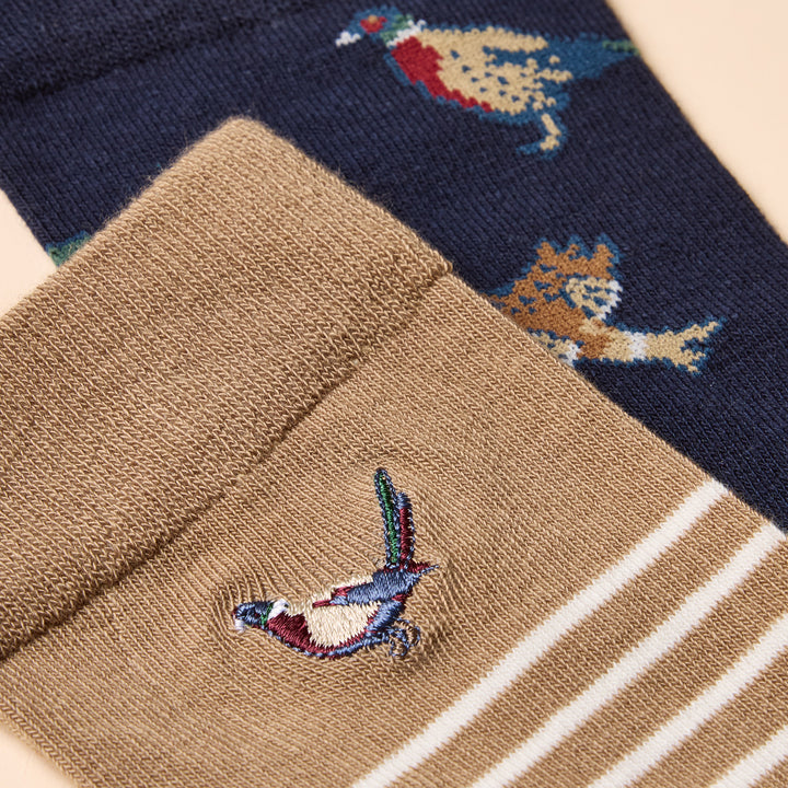Joules Mens Kinsbury Two Pack Socks