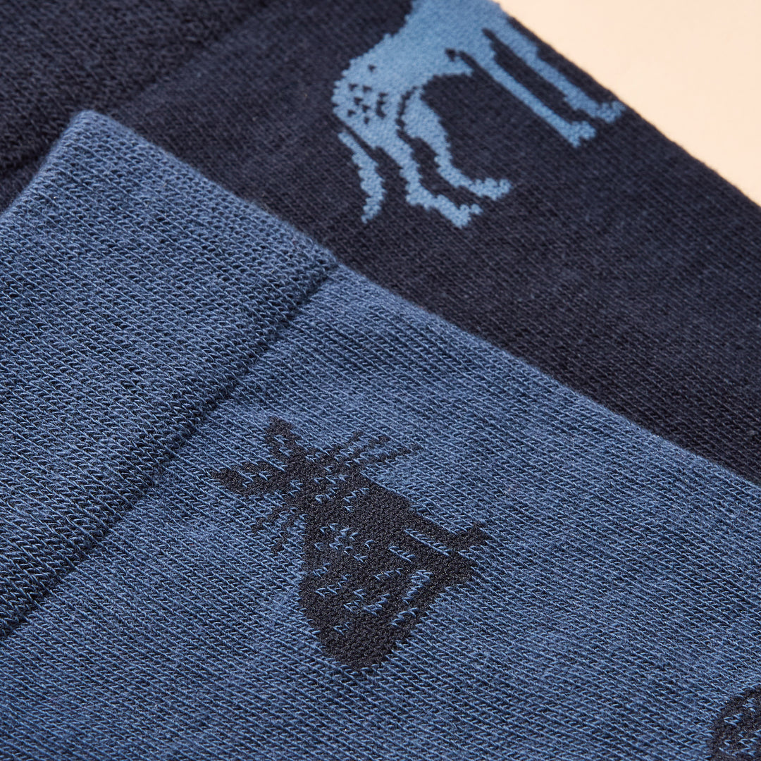 Joules Mens Kinsbury Two Pack Socks