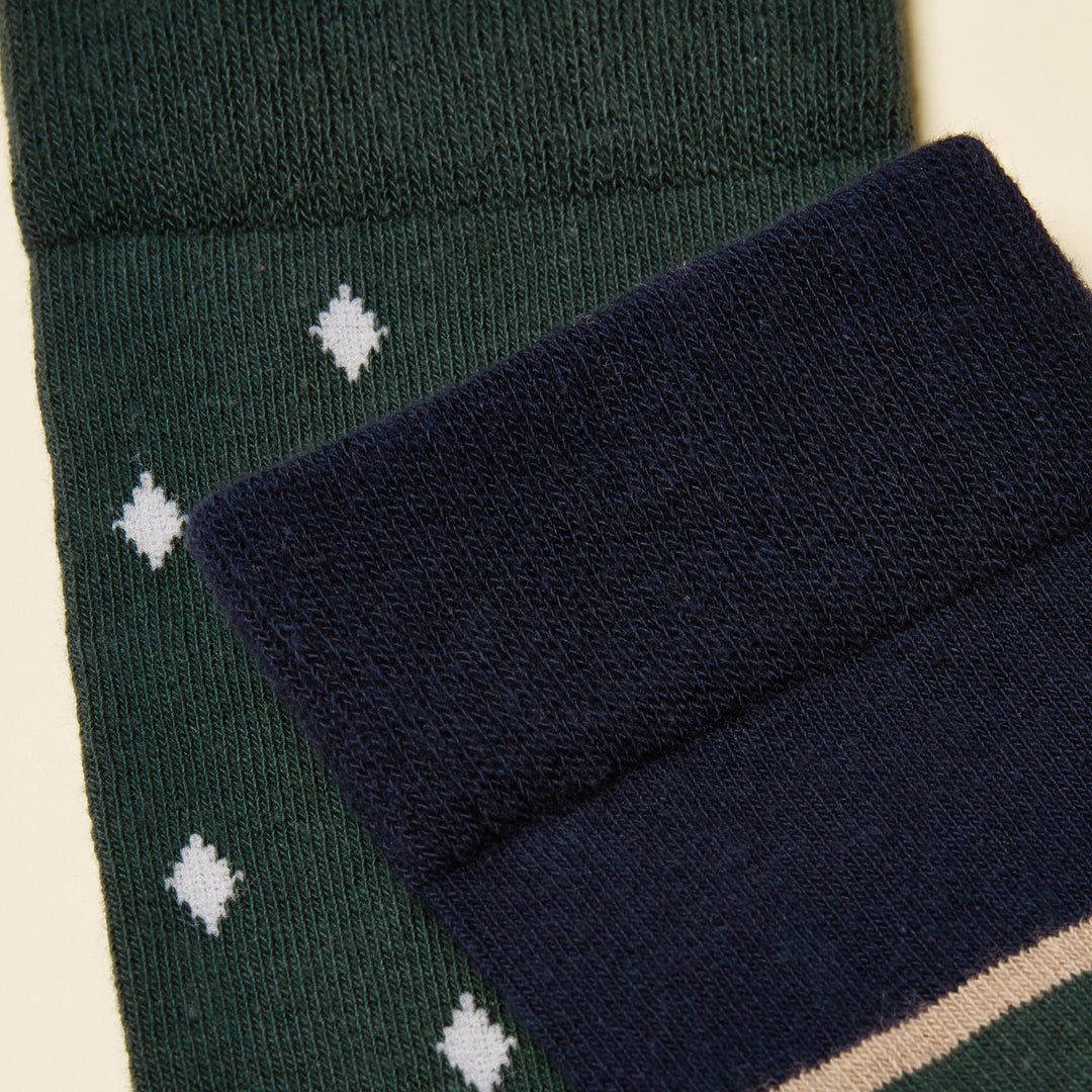 Joules Mens Kinsbury Two Pack Socks