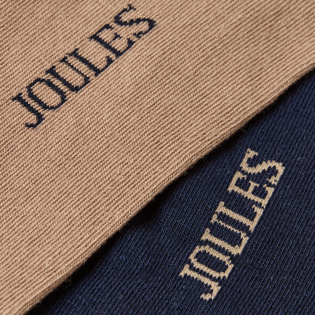 Joules Mens Kinsbury Two Pack Socks