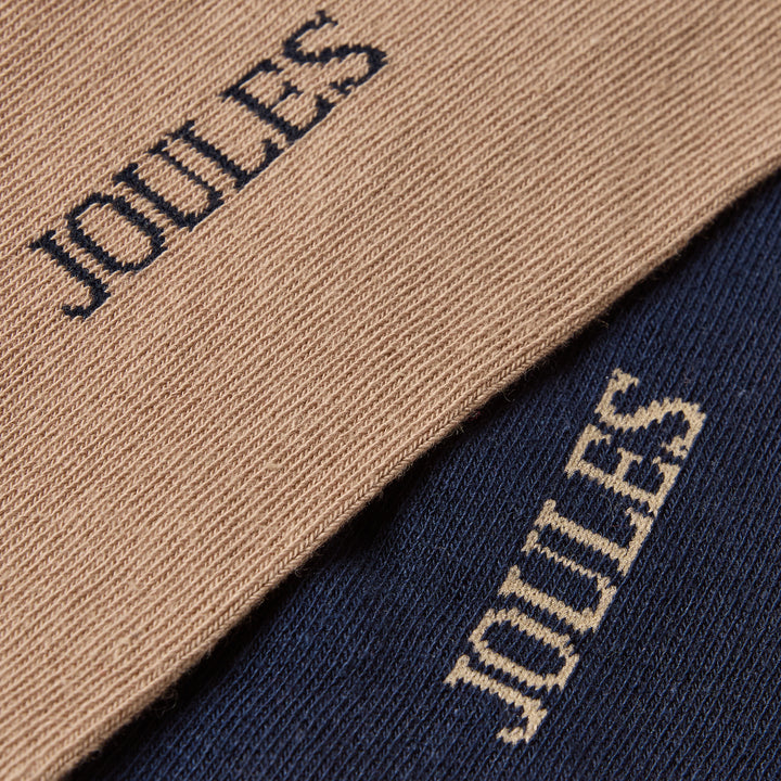 Joules Mens Kinsbury Two Pack Socks