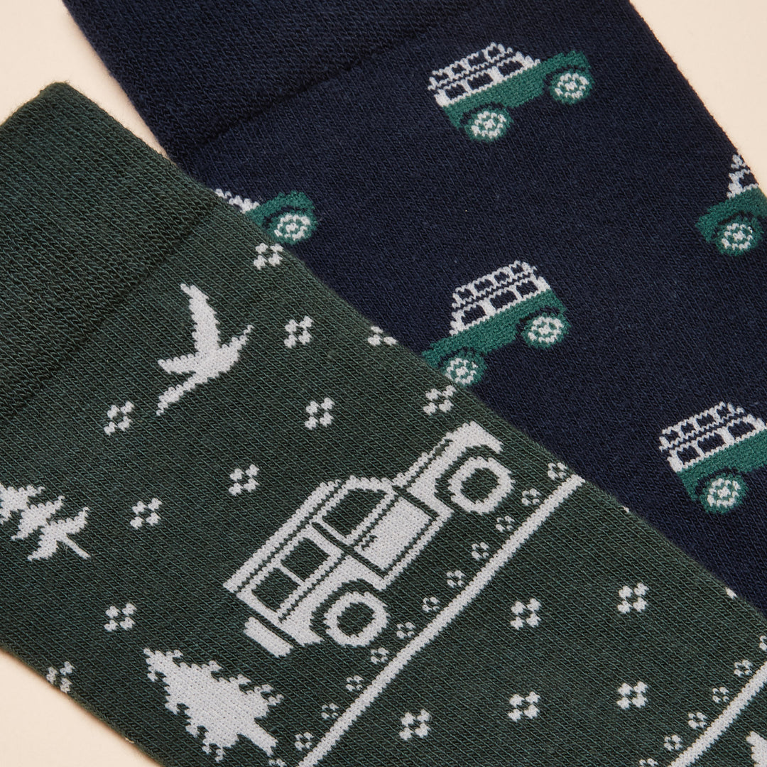 Joules Mens Kinsbury Two Pack Socks