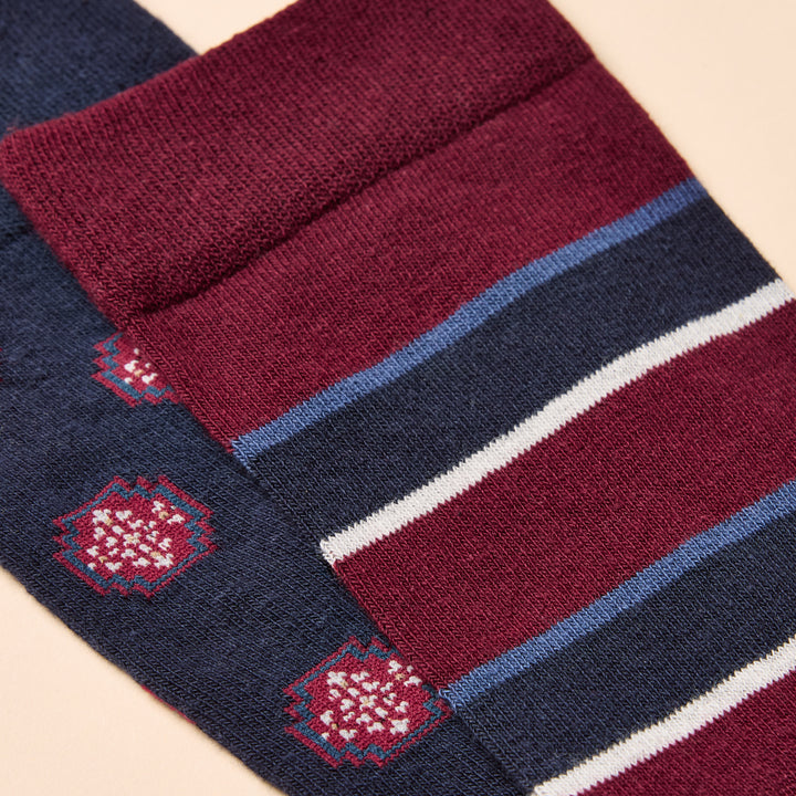 Joules Mens Kinsbury Two Pack Socks
