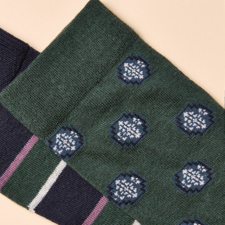 Joules Mens Kinsbury Two Pack Socks