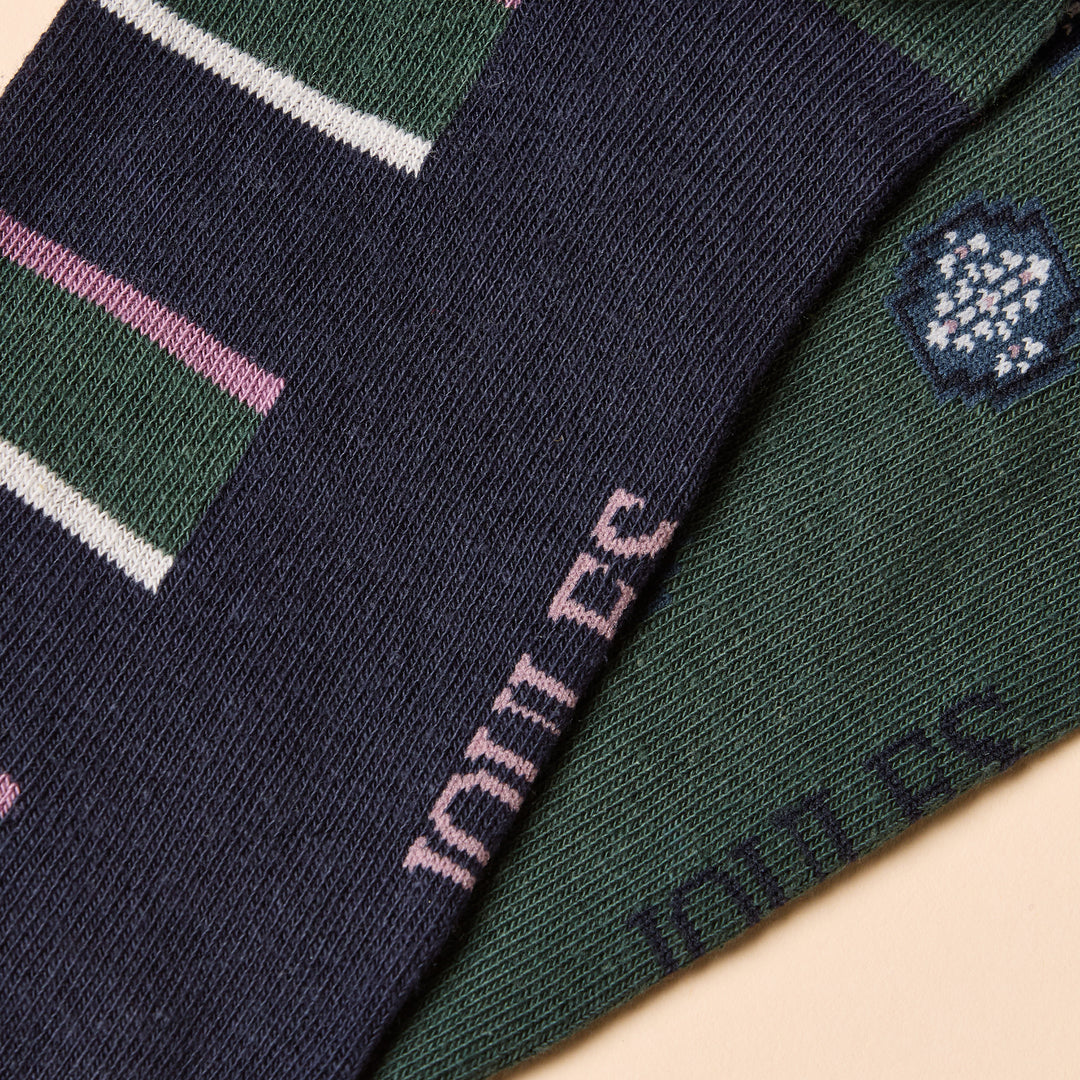 Joules Mens Kinsbury Two Pack Socks