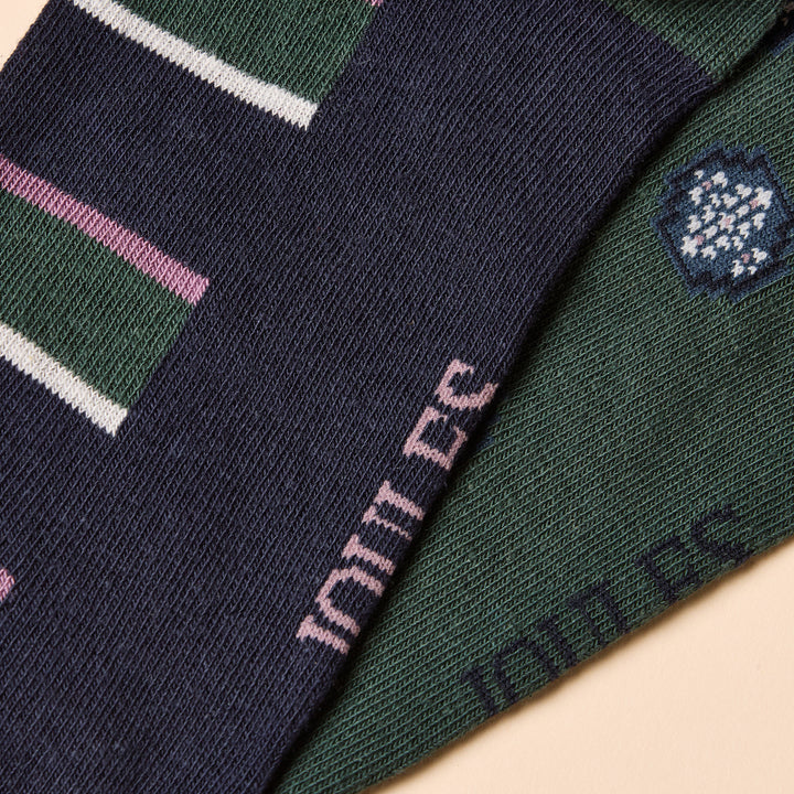 Joules Mens Kinsbury Two Pack Socks