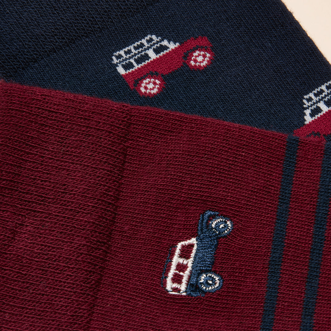 Joules Mens Kinsbury Two Pack Socks