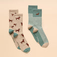 Joules Ladies Everyday 2 Pack Socks