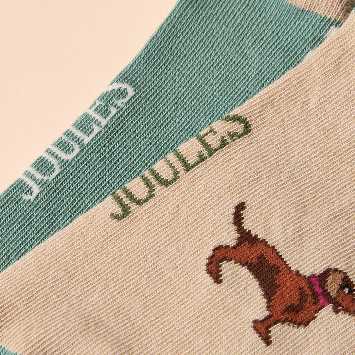 Joules Ladies Everyday 2 Pack Socks