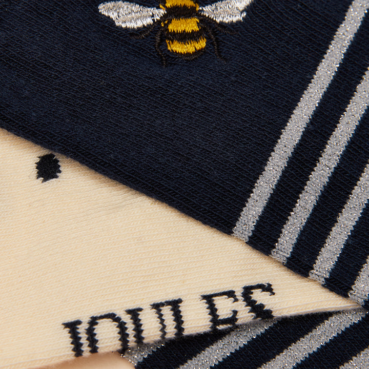Joules Ladies Everyday 2 Pack Socks