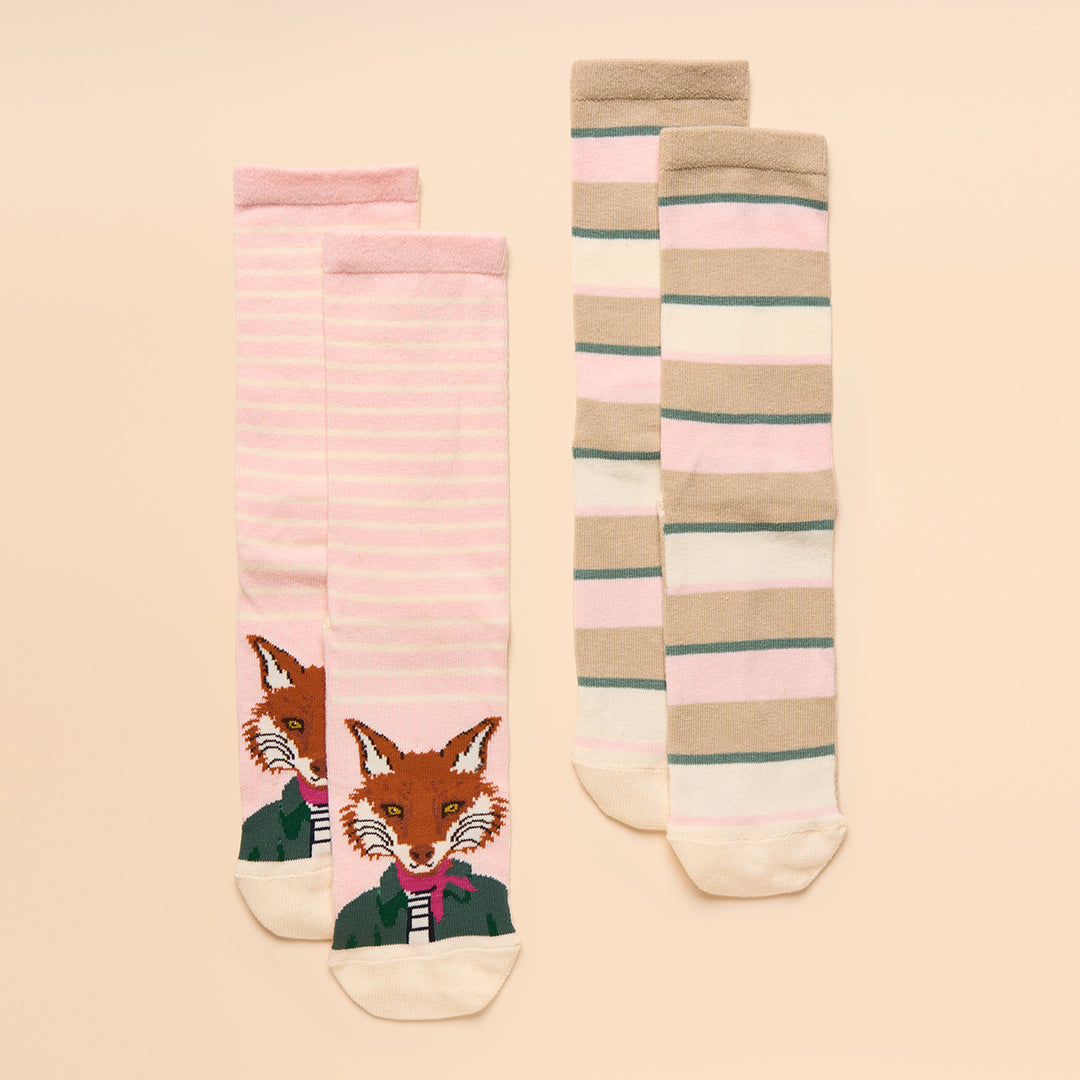 Joules Ladies Everyday 2 Pack Socks