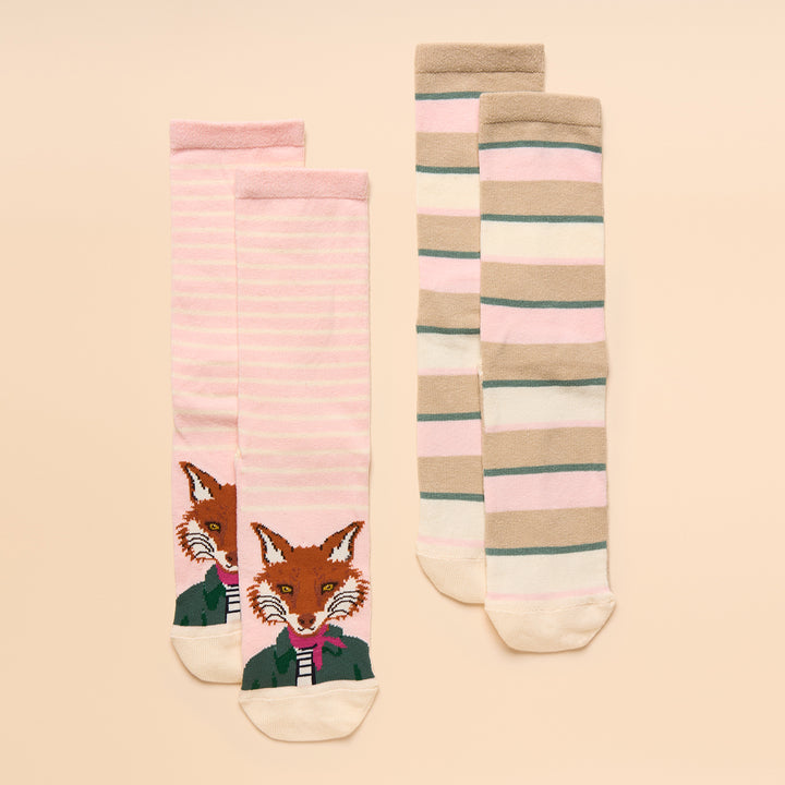Joules Ladies Everyday 2 Pack Socks