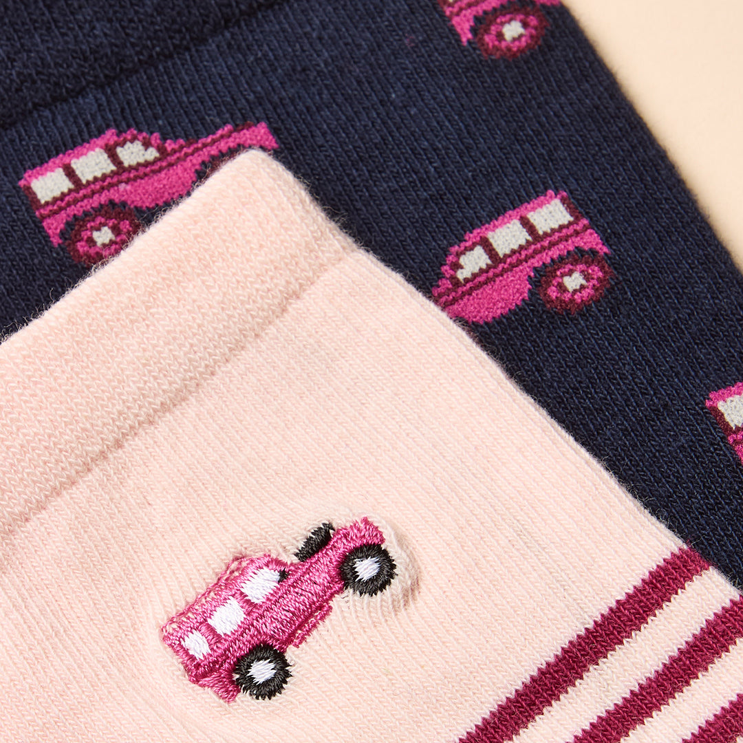 Joules Ladies Everyday 2 Pack Socks