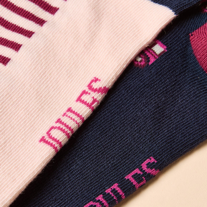 Joules Ladies Everyday 2 Pack Socks