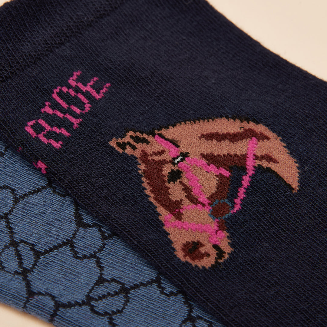 Joules Ladies Everyday 2 Pack Socks