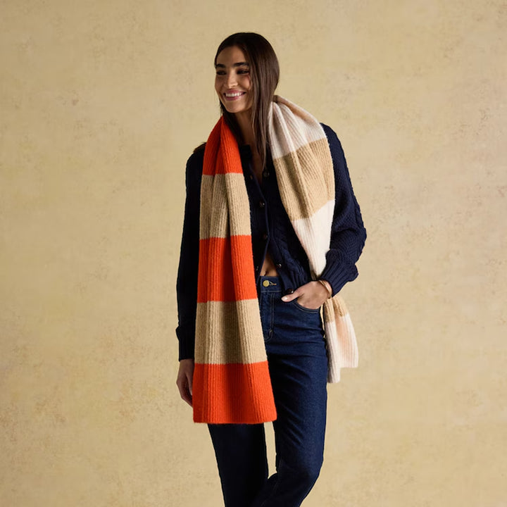 Joules Ladies Popley Stripe Scarf
