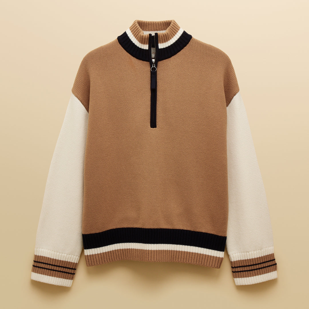 Joules Ladies Varsity Zip Jumper