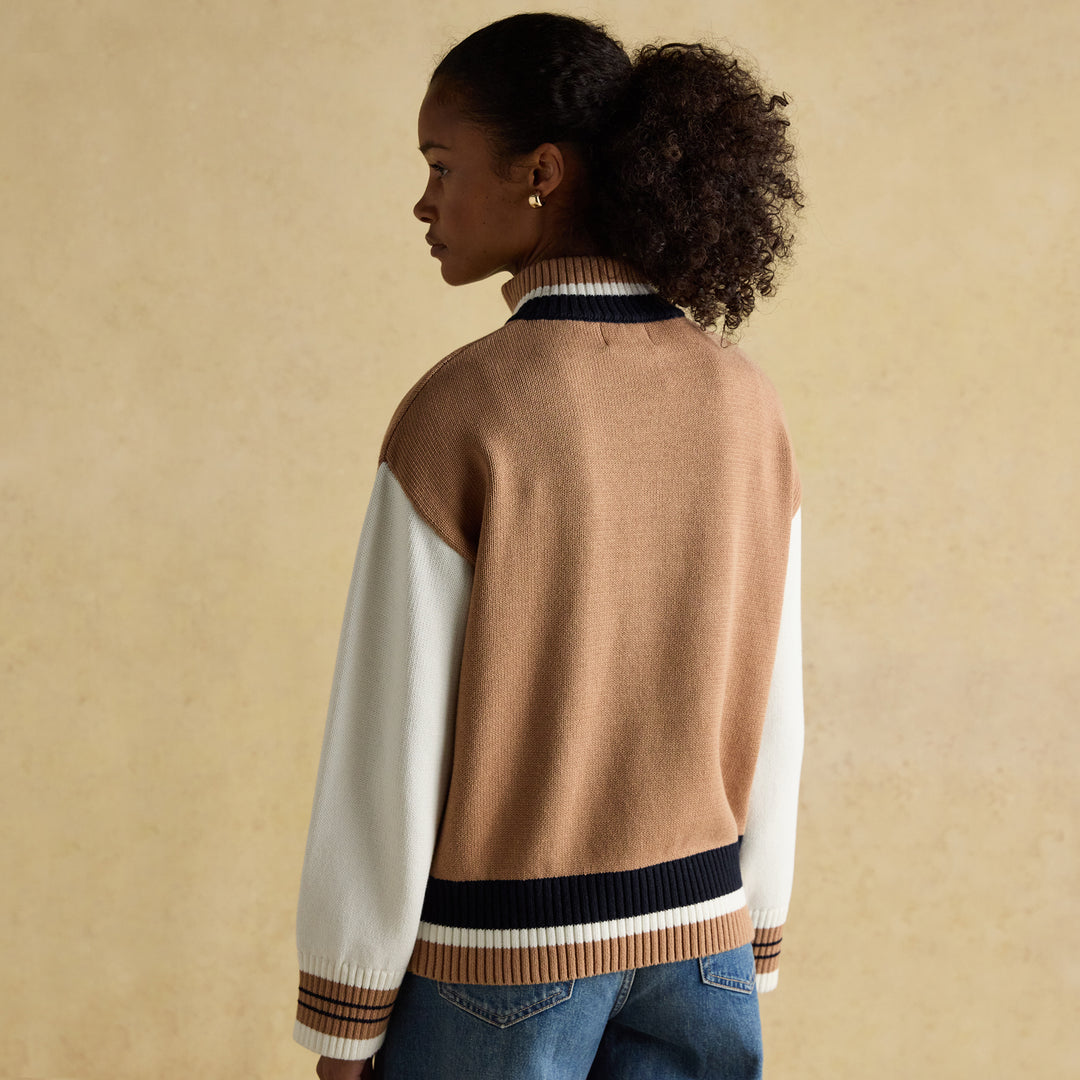 Joules Ladies Varsity Zip Jumper