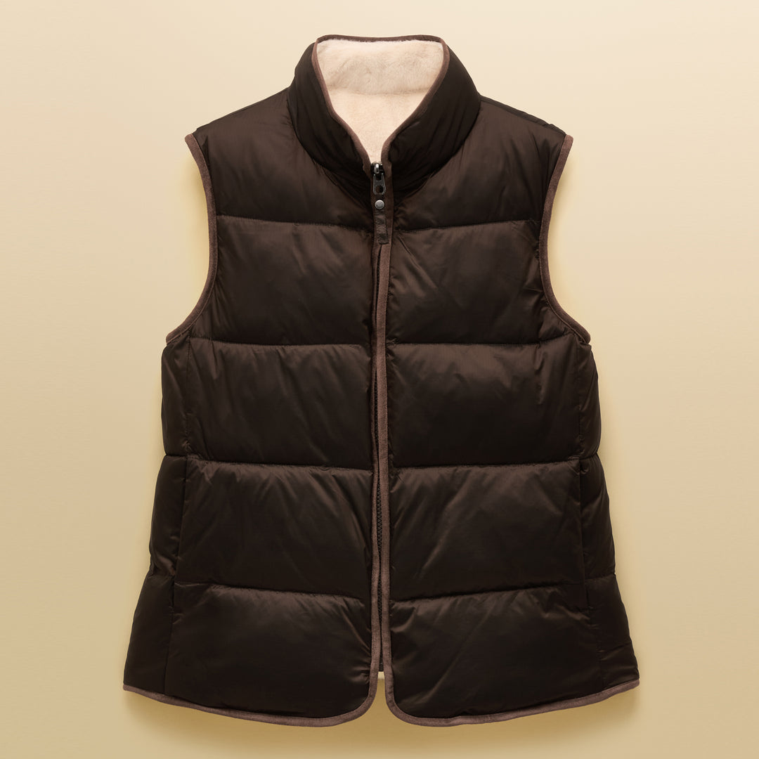Joules Ladies Reversible Fur Gilet