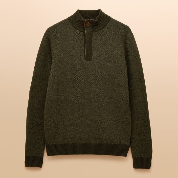 Joules Mens Highland Button 1/4 Zip Jumper