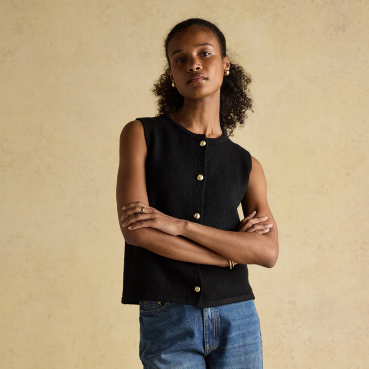 Joules Ladies Holly Button Tank Top