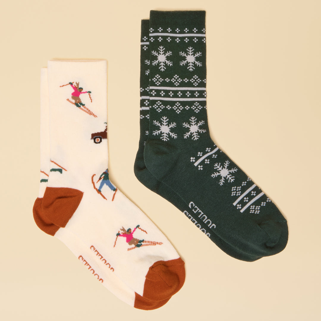 Joules Ladies Everyday 2 Pack Socks