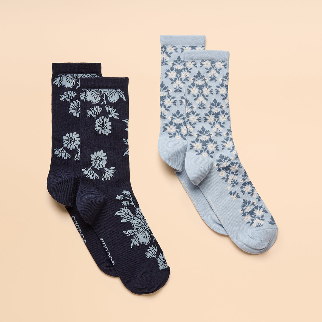 Joules Ladies Everyday 2 Pack Socks