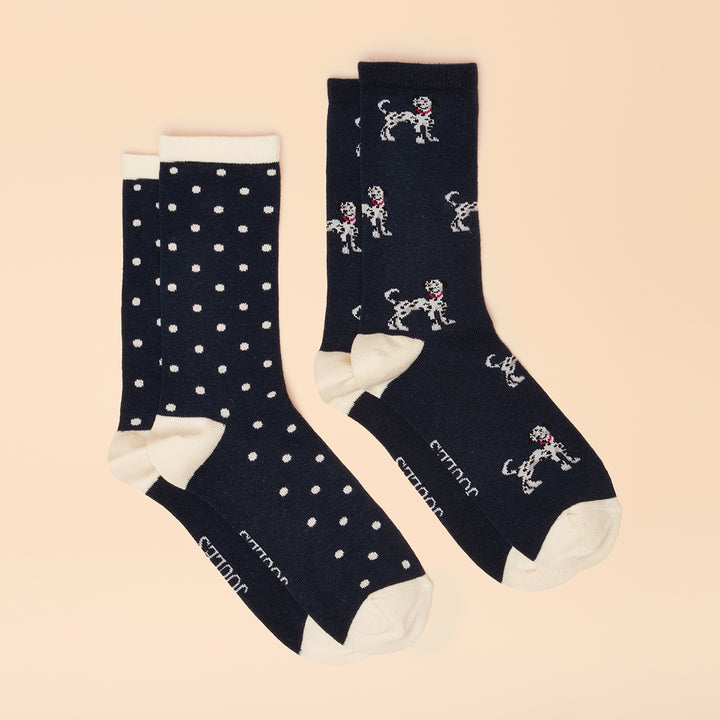 Joules Ladies Everyday 2 Pack Socks