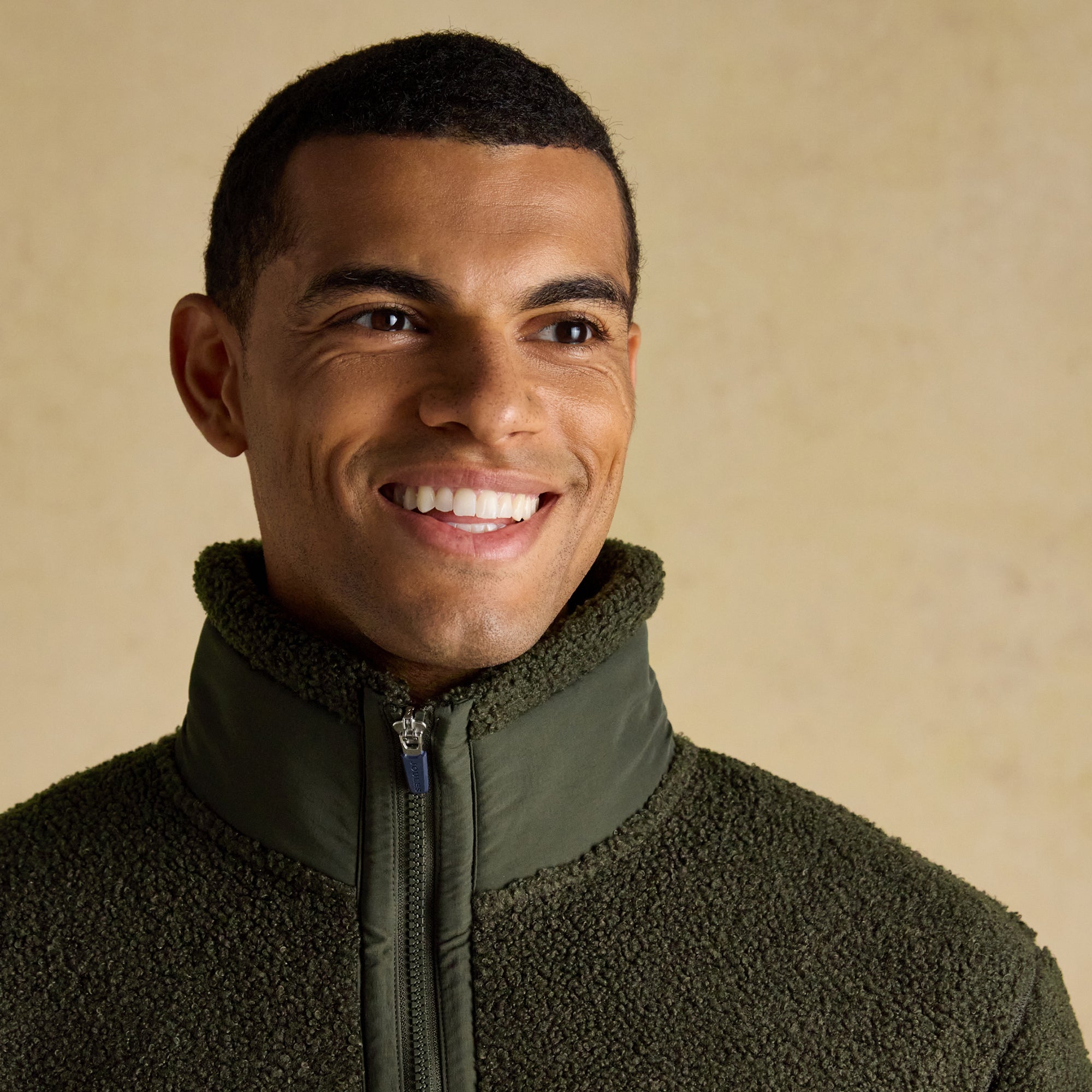 Joules Mens Ashford 1/4 Zip Fleece - Green | Millbry Hill