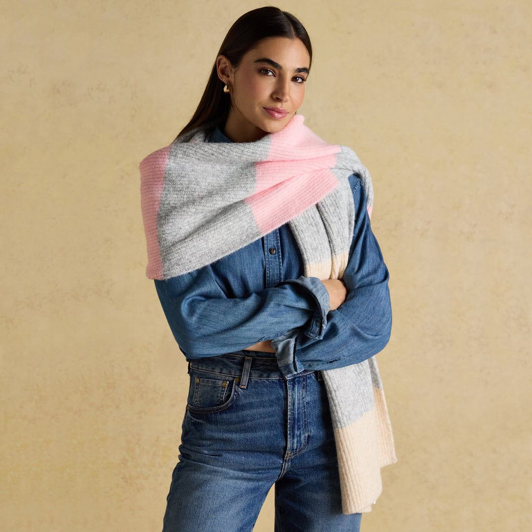 Joules Ladies Popley Stripe Scarf