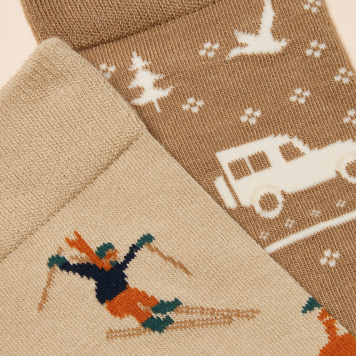 Joules Mens Kinsbury Two Pack Socks