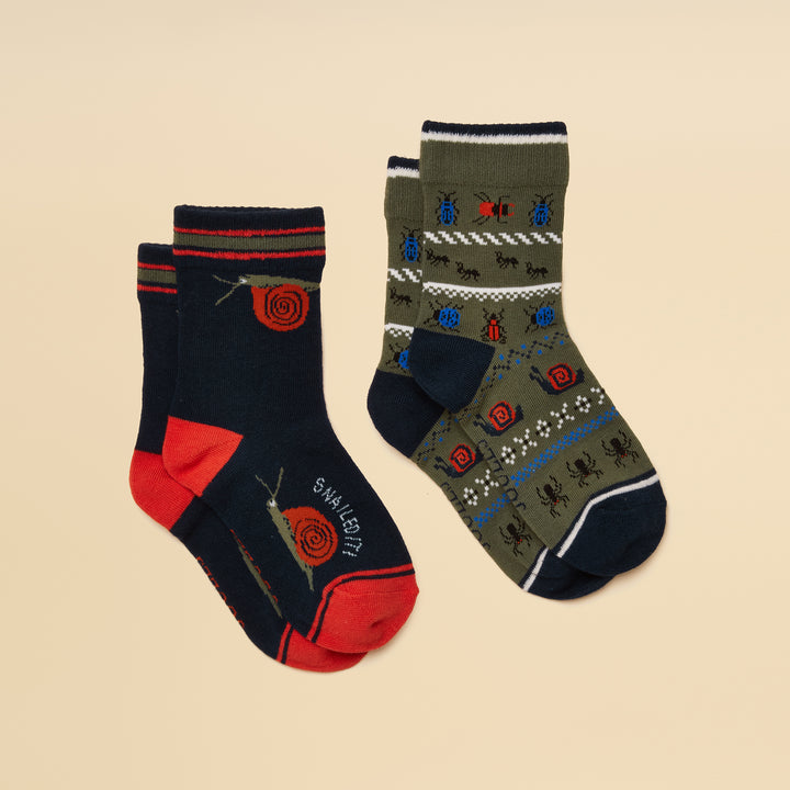 Joules Boys Eat Feet 2 Pack Socks