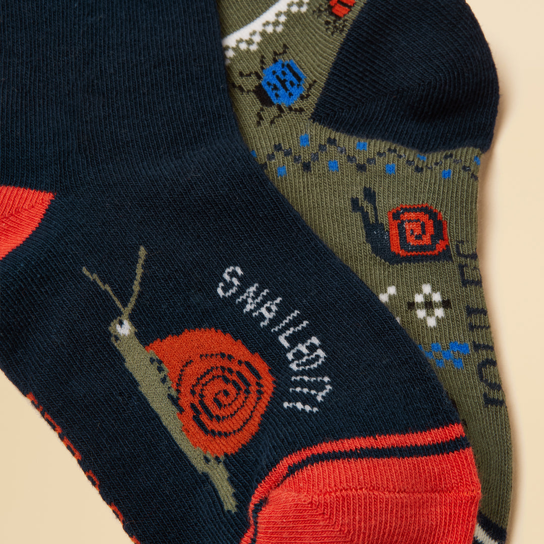 Joules Boys Eat Feet 2 Pack Socks