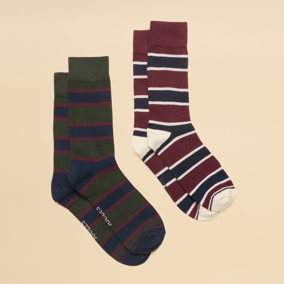 Joules Mens Kingsbury Two Pack Socks