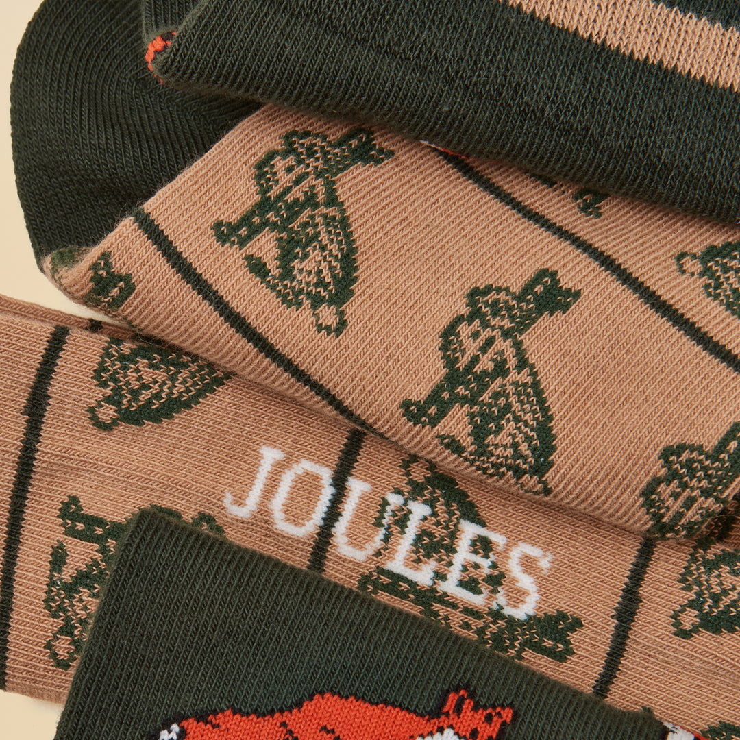 Joules Mens Kingsbury Two Pack Socks