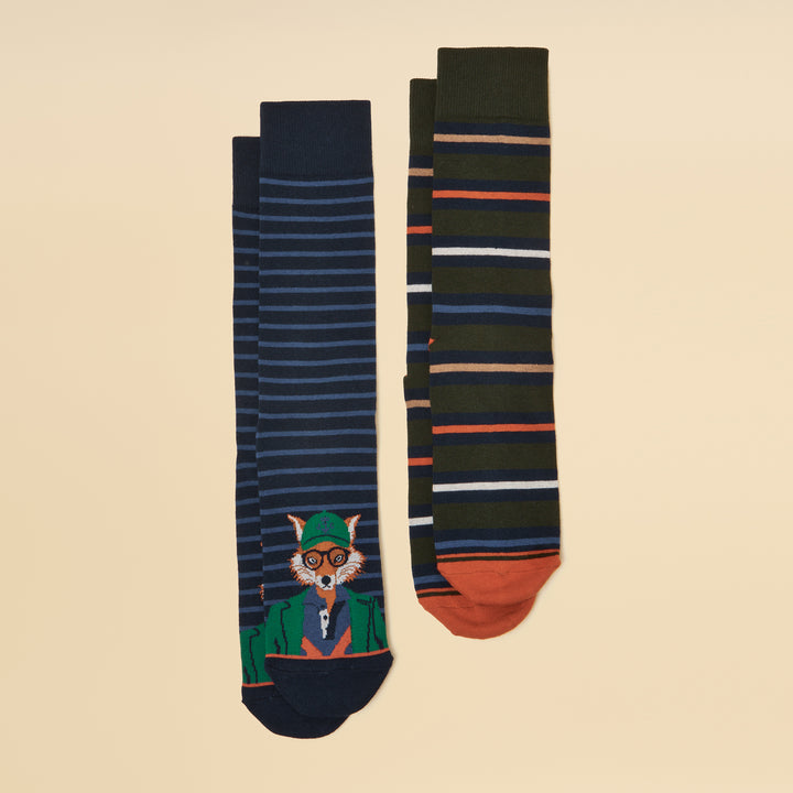 Joules Mens Kingsbury Two Pack Socks