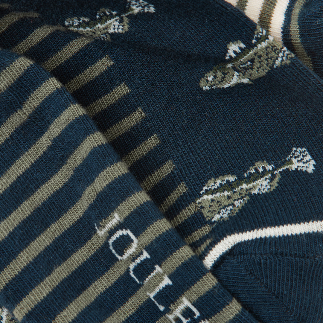 Joules Mens Kingsbury Two Pack Socks