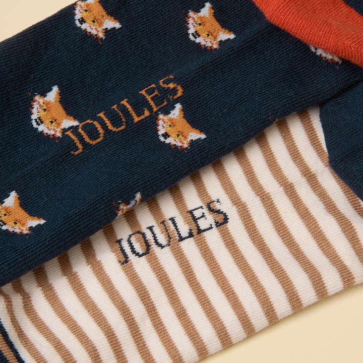 Joules Mens Kingsbury Two Pack Socks