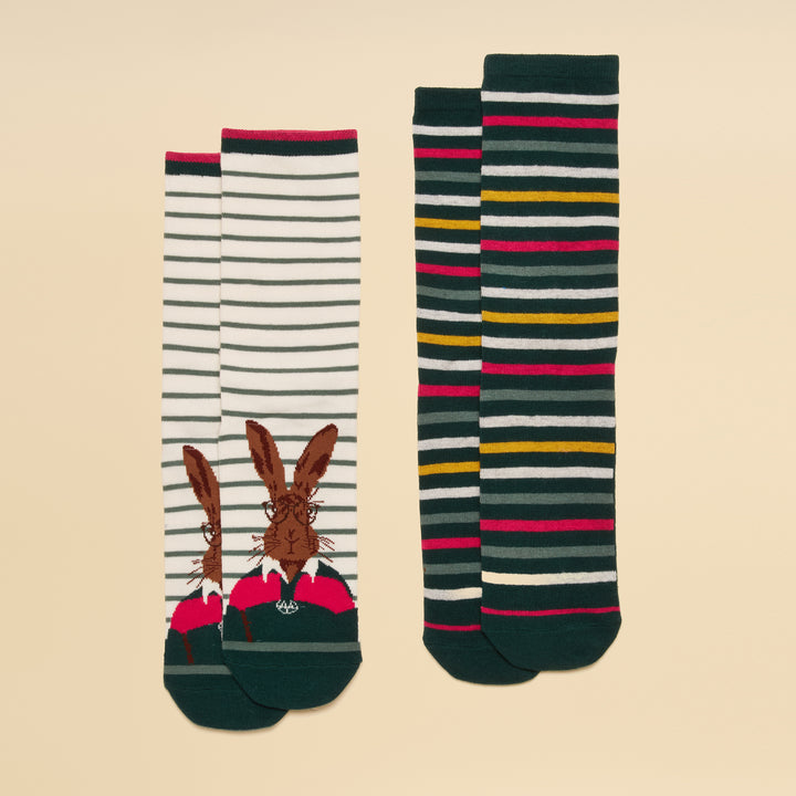 Joules Ladies Everyday Two Pack Socks