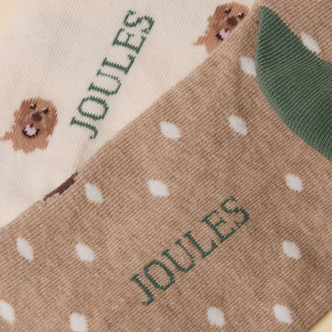 Joules Ladies Everyday Two Pack Socks