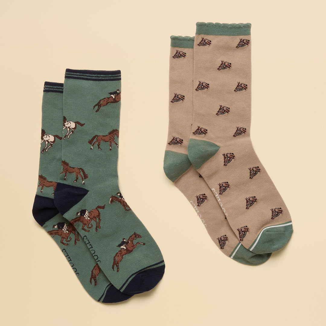 Joules Ladies Everyday Two Pack Socks