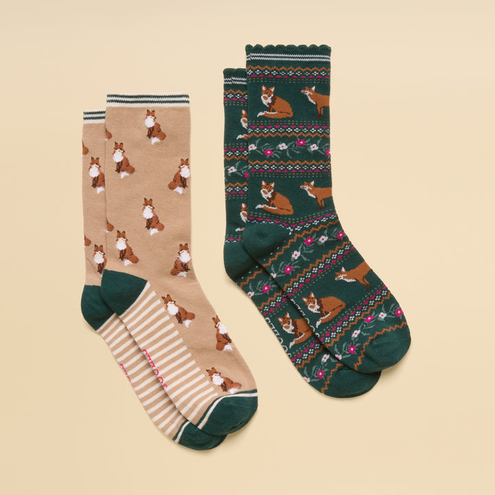 Joules Ladies Everyday Two Pack Socks